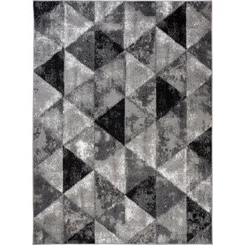 Koberec KOBEREC CANVAS 80x150 VINTAGE TROJÚHELNÍKY ŠEDÉ v25d