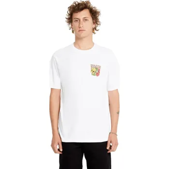 Pánská móda VOLCOM triko - Tooflow Bsc Sst (WHT) velikost: XL