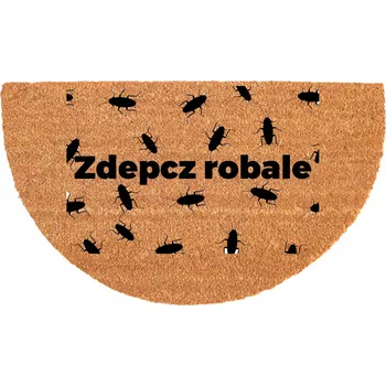 Rohožka EKOLOGICKÁ PŮLKRUHOVÁ ROHOŽKA 40X70CM PROTIUKLUZOVÁ KOKOSOVÁ