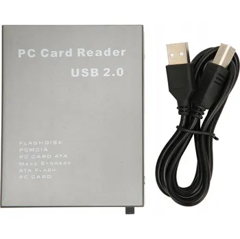 Čtečka paměťových karet ČTEČKA KARET USB 2.0 PCMCIA 68-PINOVÁ RYCHLÁ PRŮMYSLOVÁ FLASH PAMĚŤ