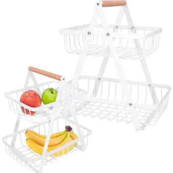 Obraz Koš na ovoce kovový bílý