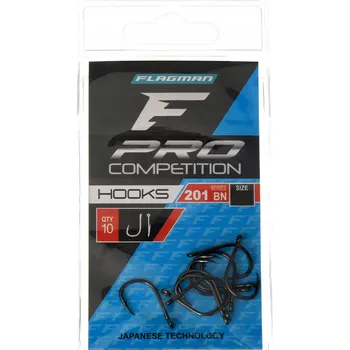 Rybářský háček Háčky Flagman Pro Competition 201 BN s protihrotem vel. . 8