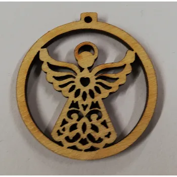 Vánoční dekorace Dřevěný výřez vánoční ozdoba č.4