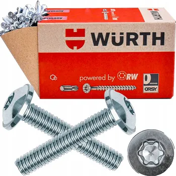 Šroub WURTH Šroub pro montáž nábytkových úchytek, sada 100 ks