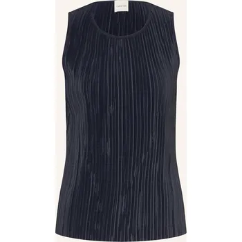 Calvin Klein Dámský Plisovaný Top, tmavě modrá, 40