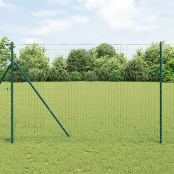 Plot vidaXL Evropský plot Zelený 1.5x10 m Ocel