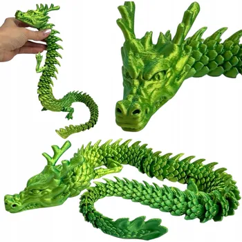 Figurka Antistresový DRAK 3D tisk Figurka Senzorická Hračka IS Fidget 25 cm