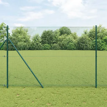 Plot vidaXL svařovaný drátěný plot, zelený, 1,6 x 10 m, ocel