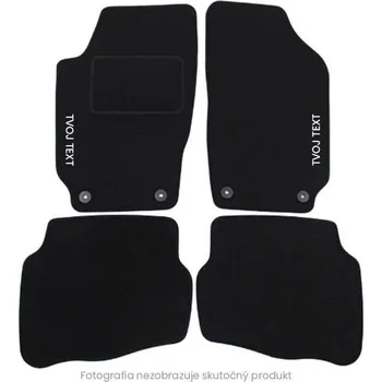 autokoberec Velurové autokoberce Bmw E61 5 Series 2004-2010, Text na bok, přední, Šedá, Eras Demi ITC