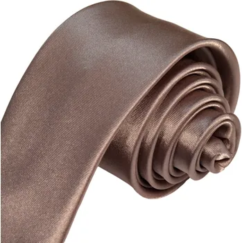 Kravata Pánská kravata K1 - vzor 70 - starorůžová - LESKLÁ