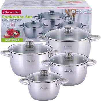 Hrnec Sada hrnců Kamille , nerezová ocel 8 dílů
