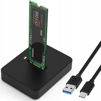 Příslušenství pro datový nosič Novaza Tech Rámeček Kieszeń Stacja M.2 NVME NGFF SSD USB C Novaza