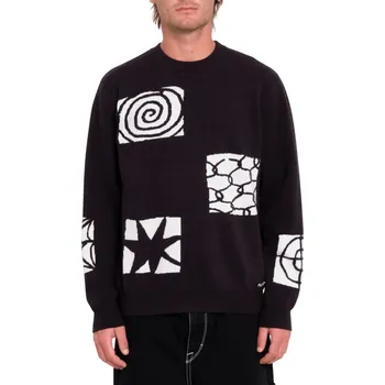 Pánský svetr VOLCOM svetr - Fa Keutchi Sweater (BLK) velikost: S