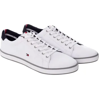 Pánská obuv TOMMY HILFIGER PÁNSKÉ BOTY TENISKY HARLOW 1D WHITE FM0FM00596 100 Velikost: 45
