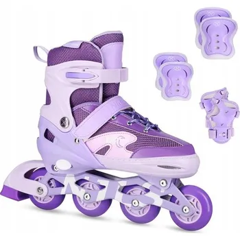 Kolečkové brusle Nastavitelné brusle 2v1 + chrániče Nils Extreme vel. L 39-42