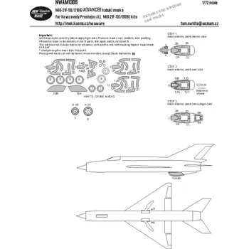 Plastikový model 1/72 Mask MiG-21 F-13(/S106) ADVANCED (KPM)