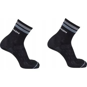 Pánské ponožky SALOMON PONOŽKY na kolo, turistiku SONIC QUARTER REFLECTIVE, velikost 45-47