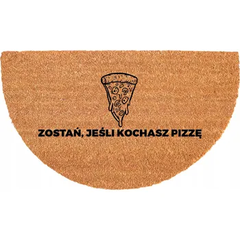 Rohožka EKOLOGICKÁ KOKOSOVÁ ROHOŽKA PROTI UKLOUZNUTÍ 40X70CM PŮLKRUH