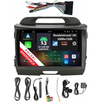 Autorádio 9,5" 2DIN ANDROID RÁDIO KIA SPORTAGE 3 III 6/128 GB DSP DTS CARPLAY LTE