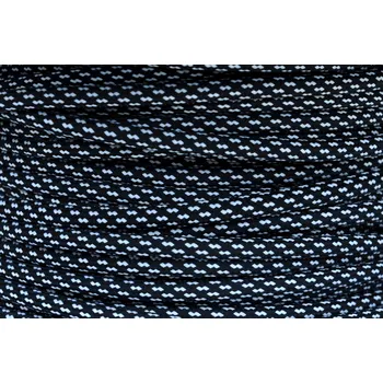 elektrický kabel Textilní kabel Tečka Černo-Bílá 48 opředený 2x0,75 a 3x0,75mm2, Počet vodičů v kabelu 3 vodiče v kabelu (3x0,75mm2)