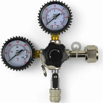 Příslušenství pro výrobník sody Reduktor CO2 na láhev s pojistným ventilem 3,2 bar pro pivo, víno, cider - výstup 3/8"