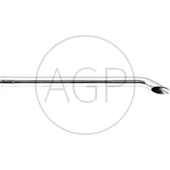 Výfuková trubka Chromované univerzální výfukové potrubí na traktor vnitřní průměr 63 mm délka 1067 mm