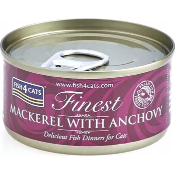 Krmivo pro kočku Fish4Cats - Makrela s Ančovičkami - Mokré Krmivo pro kočky 70g