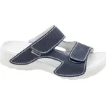 Dámské zdravotní pantofle Medistyle kožené modré Mirka na patní ostruhu - 41