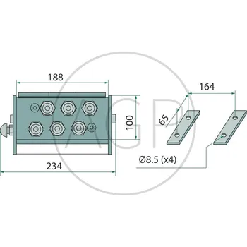 Instalatérský materiál Samice vnitřní závit 1/2" NPTF