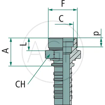 Matice PN 38 AGS M52x2 DS