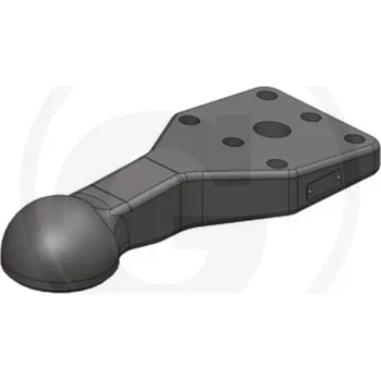 Tažné zařízení Scharmüller tažné oko, 6-děrá příruba k našroubování o rozpětí 314 mm