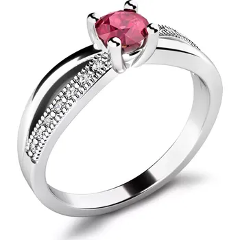 Prsten Dámský prsten bílé zlato 585/1000 přírodní diamant G/SI 10998-B-RUB velikost 63