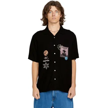 VOLCOM košile - Fa F Rygalski Woven Ss (BLK)