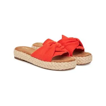 Pánské pantofle Espadrilky Toms Abby Slide 10021981 Oranžová 41