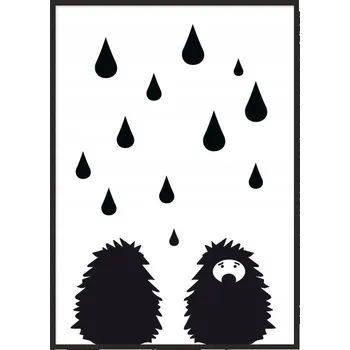 Obraz OBRAZ PLAKÁT V RÁMU 33x43 cm - Ježek PD162