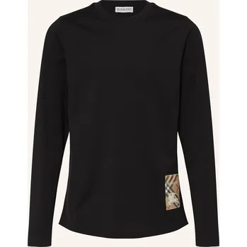 Dámská mikina Burberry Dětské Tričko S Dlouhým Rukávem, černá, 152