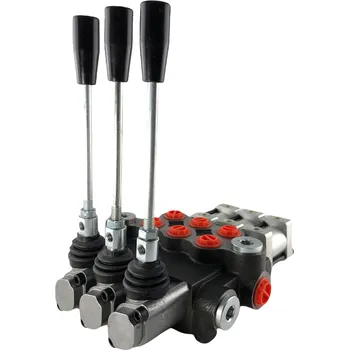 modulární přístroj a rozvaděč Třípákový hydraulický rozvaděč s dvojčinnými sekcemi ovládaný vzduchem průtok 40 l/min