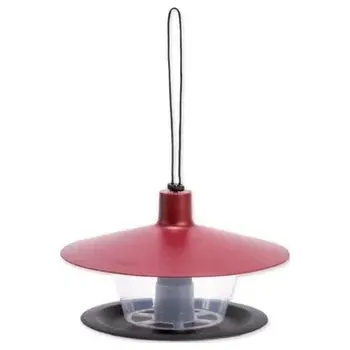 Krmítko pro ptáka Plastia Krmítko Finch 28,5 x 28,5 x 17 cm vínové