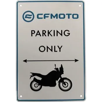 Plechová cedule Plechová cedule CFMOTO Moto Parking