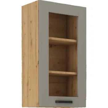 Kuchyňská skříňka Kuchyňská skříňka LUNA 40 GS-90 1F, korpus: dub artisan, barva dvířek: světle šedá CLAY