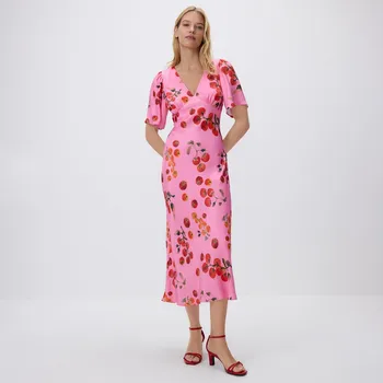 Dámské šaty Reserved - Šaty z viskózy - vícebarevná - 550HV-MLC - 550HV-MLC-M