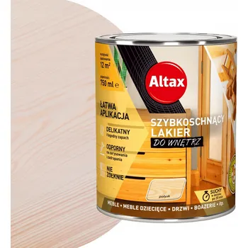 barva a nátěr na dřevo Rychleschnoucí lak na interiér Altax 750 ml