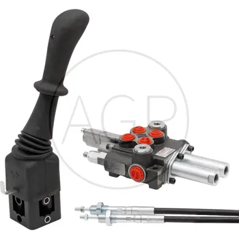 modulární přístroj a rozvaděč Sada hydraulického rozvaděče s plovoucí polohou, pro čelní nakladač s joystickem a lanovody o délce 1.5 m, průtok 40l