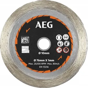 Řezný kotouč Diamantový řezací kotouč AEG 4932478589 76x10 mm