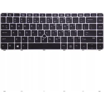 Náhradní klávesnice pro notebook Podsvícená LED klávesnice HP pro notebooky EliteBook 840 G3/G4, 745 G3/G4
