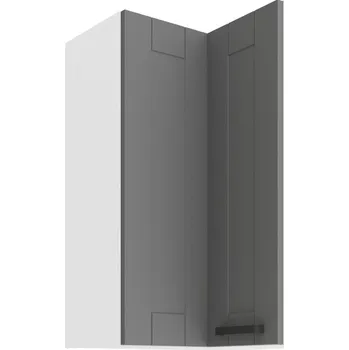 Kuchyňská skříňka Kuchyňská skříňka LUNA 60x60 GN-90 2F (90°), korpus: bílá, barva dvířek: šedá DUST