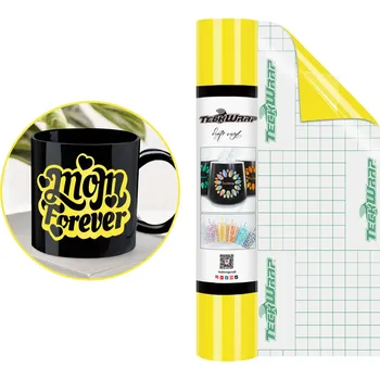 Samolepící dekorace Lesklý - Yellow Passion - samolepící vinylová folie TeckWrap Velikost: 0,3 x 1,5 m