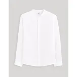 Celio Lněná košile Damaolin 1120419 Bílá XXL