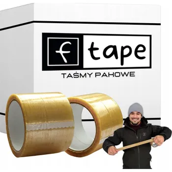 Lepicí páska Balicí páska F-Tape transparentní, šířka 75 mm, délka 54 m, 24 ks
