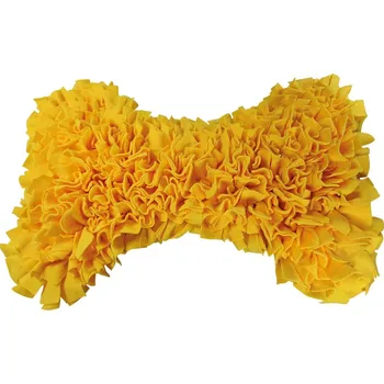 Hračka pro psa Nobby Nobby čmuchací kobereček Kost žlutá 70x50cm